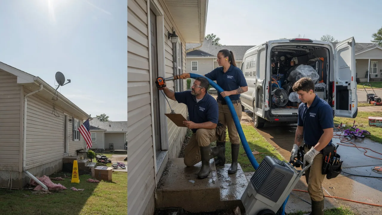 Ceiling Water Damage Restoration in Burdett, KS near me